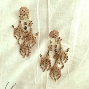 Lunch at the Ritz “Giraffes!” Earrings